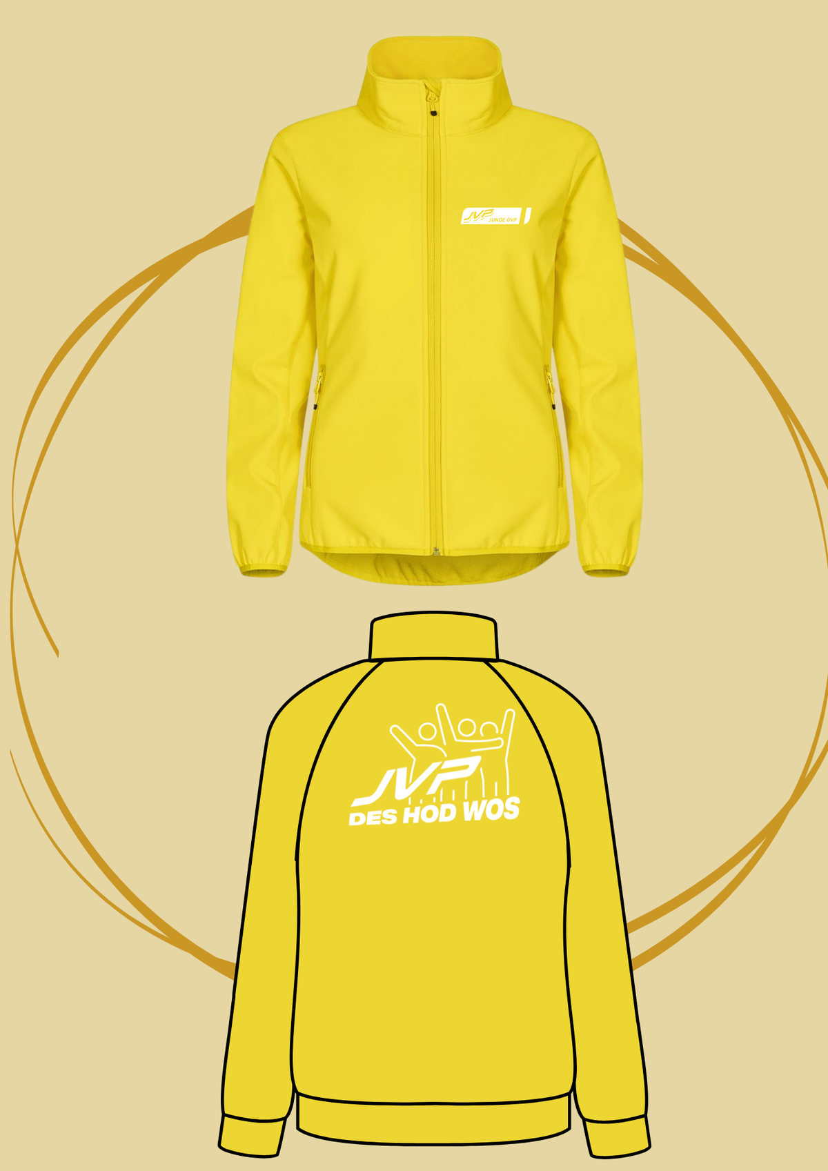 JVP OÖ Soft Shell Jacke- Des hod wos- 36€