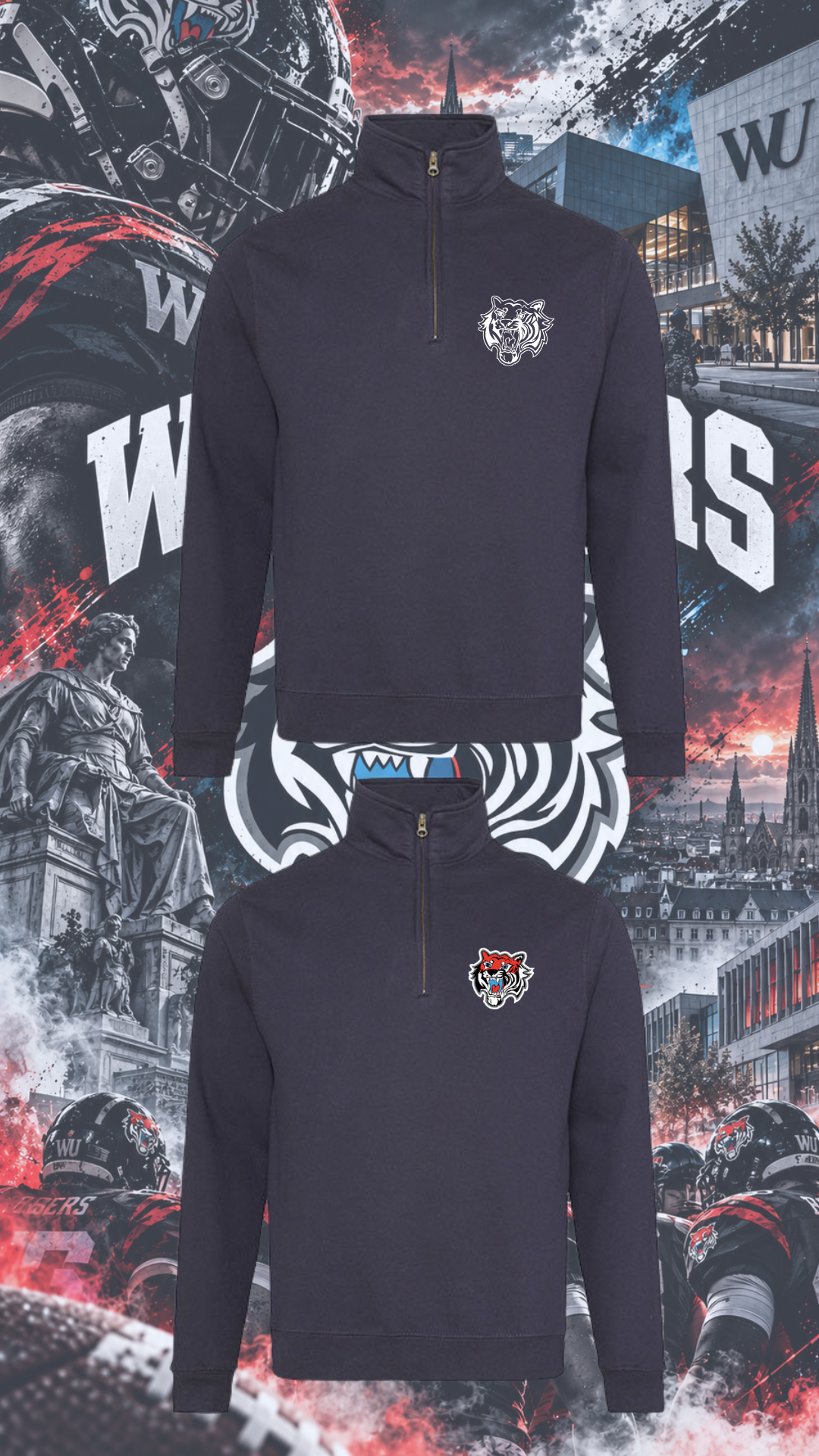 WU Tigers - Quater Zipper