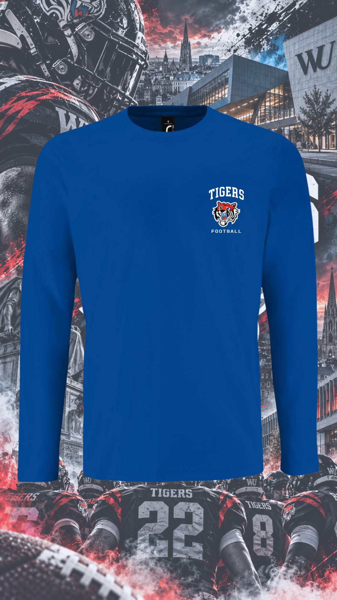WU Tigers - langarm T-Shirt