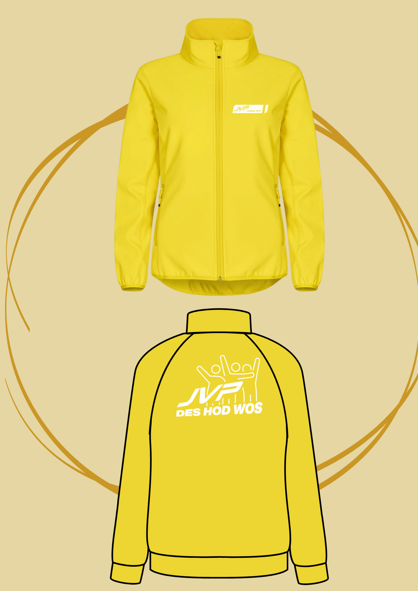 JVP OÖ Soft Shell Jacke- Des hod wos- 36€