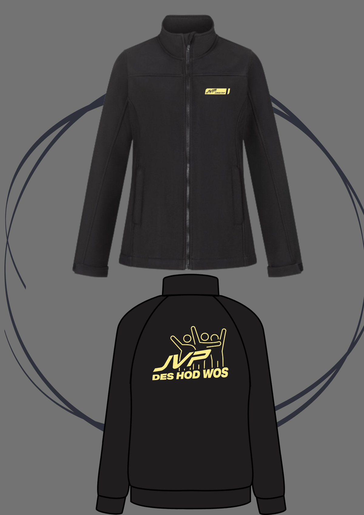 JVP OÖ Soft Shell Jacke- Des hod wos- 36€