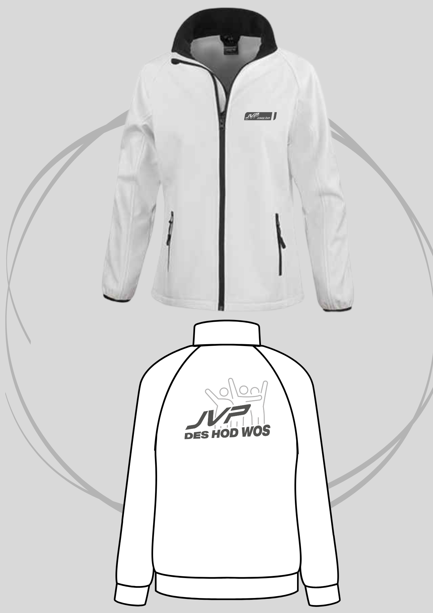 JVP OÖ Soft Shell Jacke- Des hod wos- 36€
