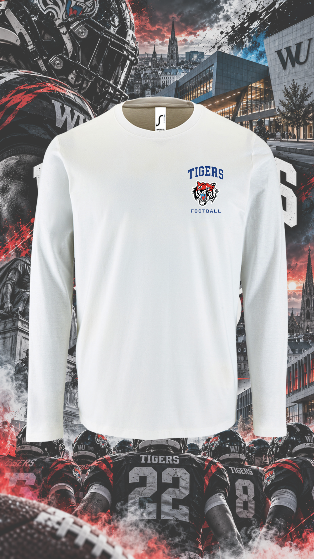 WU Tigers - langarm T-Shirt